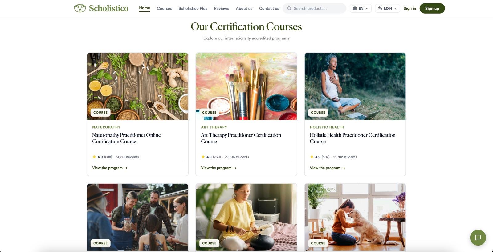 Scholistico website